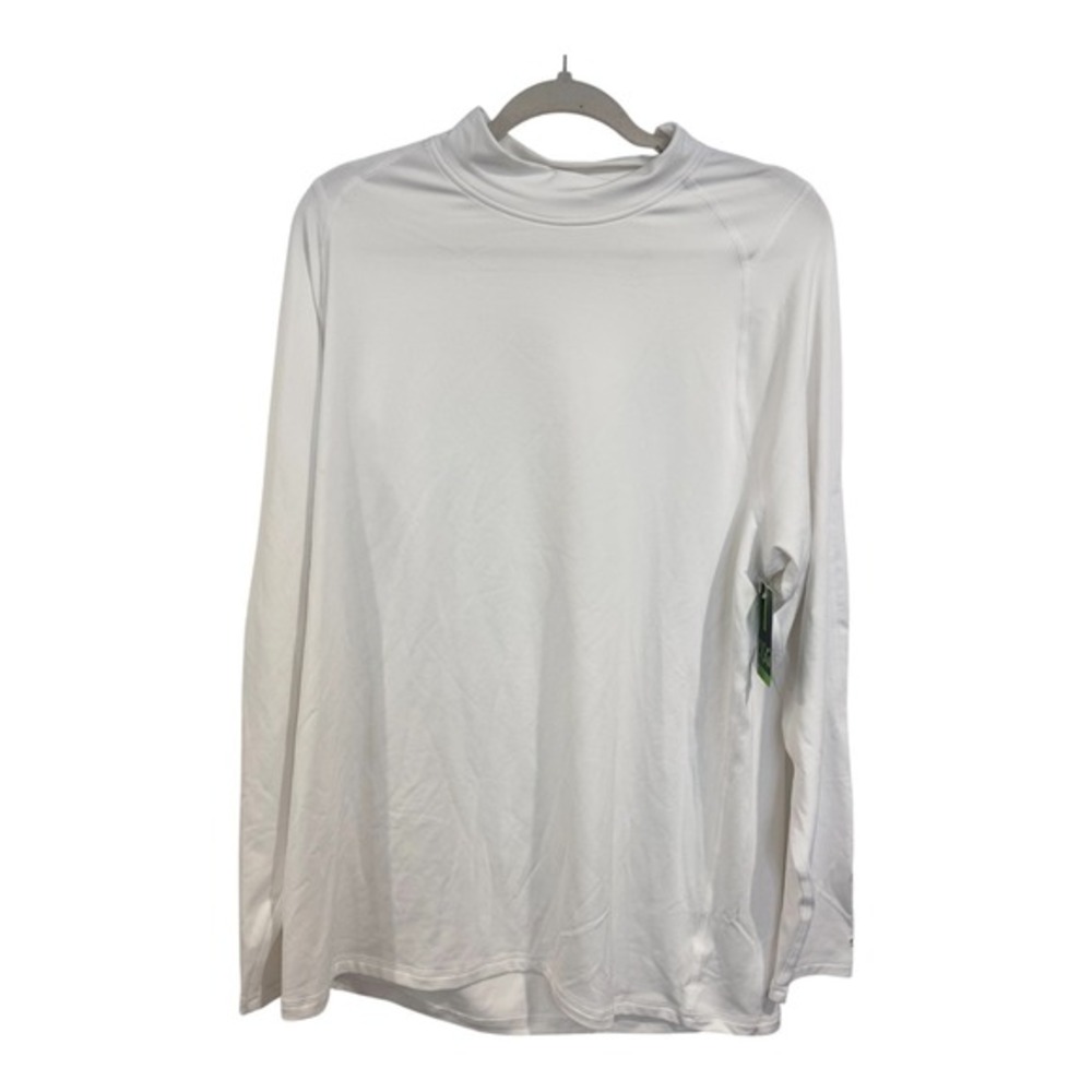 DSG Mens LS CWC Mock‎ Neck Base Layer White Compression Shirt 2XL DAM59601 NEW